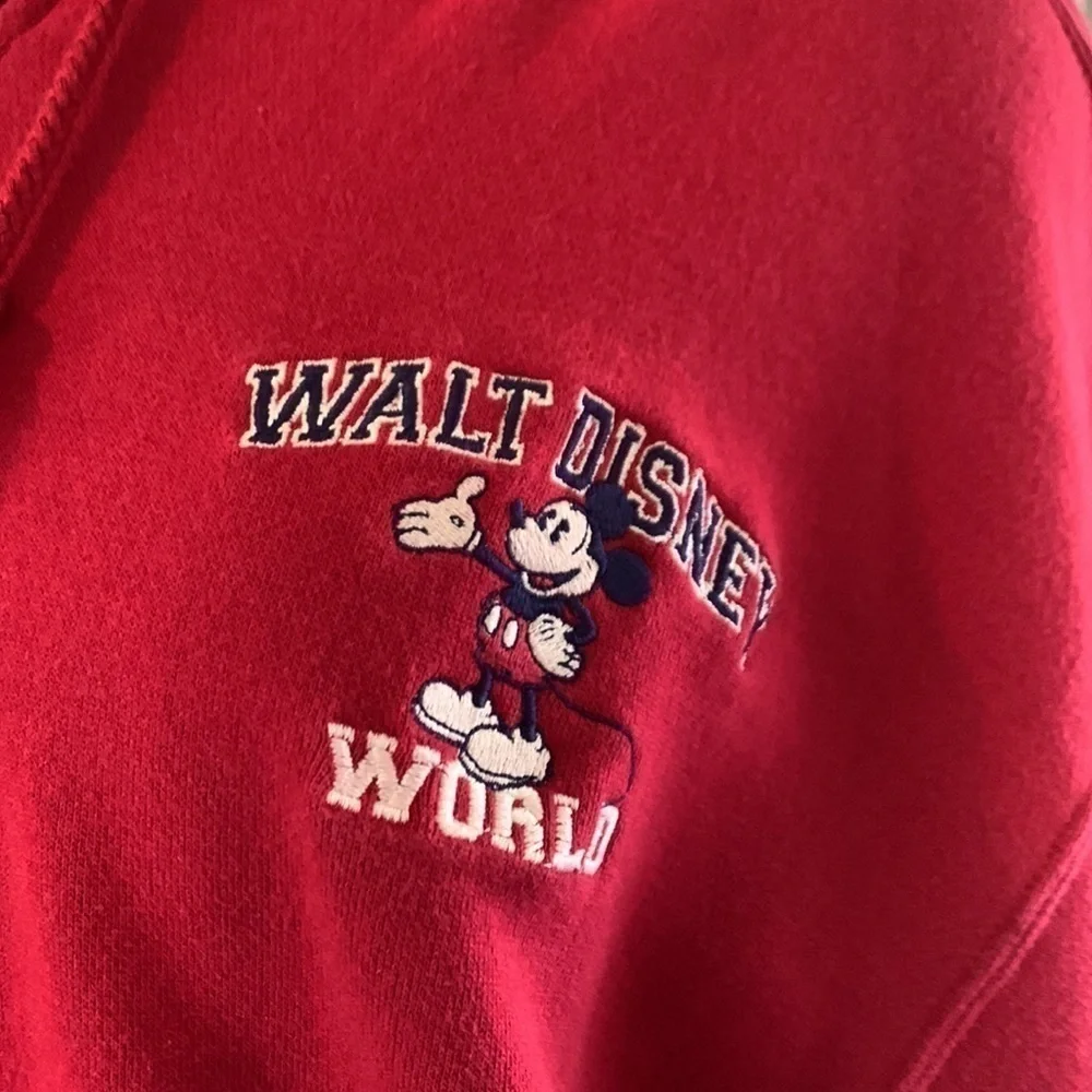 Walt Disney World red large hooded sweatshirt - Picture 2 of 6
